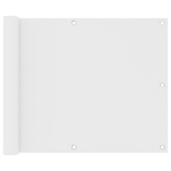 vidaXL Toldo para balcón tela oxford blanco 75x300 cm