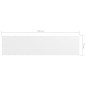 vidaXL Toldo para balcón tela oxford blanco 75x300 cm vidaXL Toldo para balcón tela oxford blanco 75x300 cm