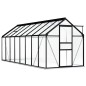 vidaXL Invernadero con estructura base aluminio gris antracita 9,31 m² vidaXL Invernadero con estructura base aluminio gris antracita 9,31 m²
