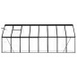 vidaXL Invernadero con estructura base aluminio gris antracita 9,31 m² vidaXL Invernadero con estructura base aluminio gris antracita 9,31 m²