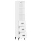 vidaXL Aparador alto madera contrachapada blanco 34,5x34x180 cm vidaXL Aparador alto madera contrachapada blanco 34,5x34x180 cm