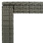 vidaXL Mesa alta de jardín ratán sintético gris 140,5x60,5x110,5 cm vidaXL Mesa alta de jardín ratán sintético gris 140,5x60,5x110,5 cm