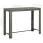 vidaXL Mesa alta de jardín ratán sintético gris 140,5x60,5x110,5 cm vidaXL Mesa alta de jardín ratán sintético gris 140,5x60,5x110,5 cm