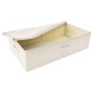 vidaXL Cajas de almacenaje 2 unidades tela color crema 70x40x18 cm vidaXL Cajas de almacenaje 2 unidades tela color crema 70x40x18 cm