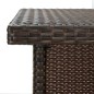 vidaXL Mesa de bar de esquina marrón ratán sintético 100x50x105 cm vidaXL Mesa de bar de esquina marrón ratán sintético 100x50x105 cm