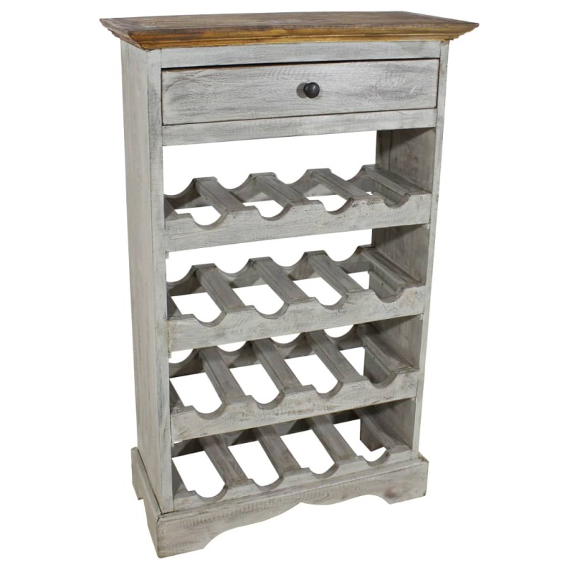 vidaXL Botellero de madera maciza reciclada 55x23x85 cm vidaXL Botellero de madera maciza reciclada 55x23x85 cm