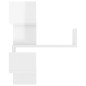 vidaXL Estante de esquina pared 2 uds madera blanco brillo 40x40x50 cm vidaXL Estante de esquina pared 2 uds madera blanco brillo 40x40x50 cm