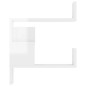 vidaXL Estante de esquina pared 2 uds madera blanco brillo 40x40x50 cm vidaXL Estante de esquina pared 2 uds madera blanco brillo 40x40x50 cm