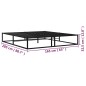 vidaXL Estructura de cama de metal negra 160x200 cm vidaXL Estructura de cama de metal negra 160x200 cm