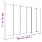 vidaXL Biombo divisor de 6 paneles de tela gris antracita 300x200 cm