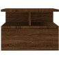 vidaXL Mesita de noche flotante 2 uds madera roble marrón 40x31x27 cm vidaXL Mesita de noche flotante 2 uds madera roble marrón 40x31x27 cm