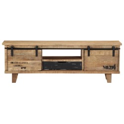 vidaXL Mueble de TV de madera maciza de mango 120x30x40 cm