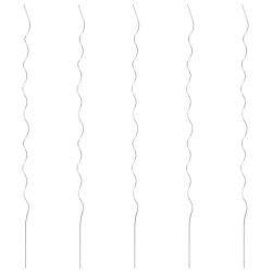 vidaXL Soporte para planta espiral 5 unidades 170 cm acero galvanizado