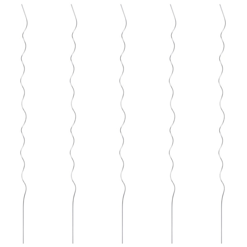 vidaXL Soporte para planta espiral 5 unidades 170 cm acero galvanizado vidaXL Soporte para planta espiral 5 unidades 170 cm acero galvanizado