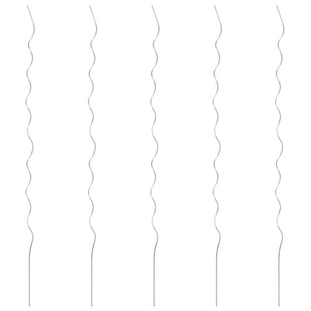 vidaXL Soporte para planta espiral 5 unidades 170 cm acero galvanizado