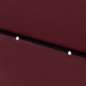 vidaXL Sombrilla con LED y poste de acero rojo burdeos 2x3 m vidaXL Sombrilla con LED y poste de acero rojo burdeos 2x3 m