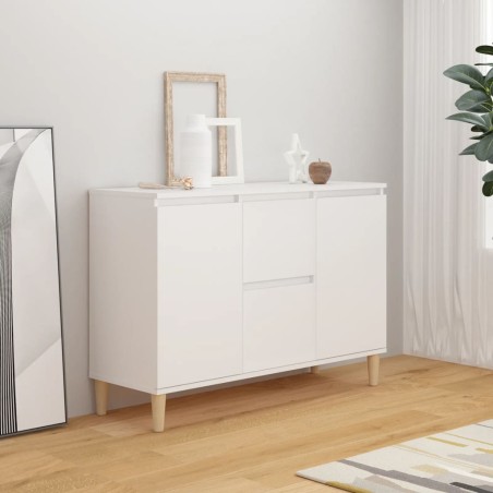 vidaXL Aparador de madera contrachapada blanco 103,5x35x70 cm