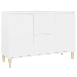 vidaXL Aparador de madera contrachapada blanco 103,5x35x70 cm