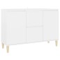 vidaXL Aparador de madera contrachapada blanco 103,5x35x70 cm vidaXL Aparador de madera contrachapada blanco 103,5x35x70 cm