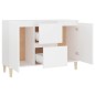 vidaXL Aparador de madera contrachapada blanco 103,5x35x70 cm vidaXL Aparador de madera contrachapada blanco 103,5x35x70 cm