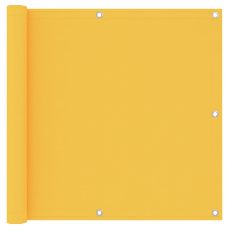 vidaXL Toldo para balcón tela oxford amarillo 90x500 cm vidaXL Toldo para balcón tela oxford amarillo 90x500 cm
