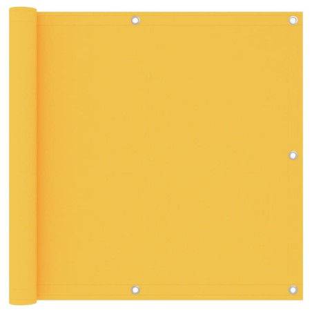 vidaXL Toldo para balcón tela oxford amarillo 90x500 cm