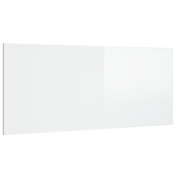 vidaXL Cabecero cama madera contrachapada blanco brillo 200x1,5x80 cm