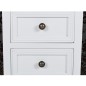vidaXL Mesitas de noche con 2 cajones 2 unidades MDF blanca vidaXL Mesitas de noche con 2 cajones 2 unidades MDF blanca