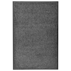 vidaXL Felpudo lavable gris antracita 60x90 cm