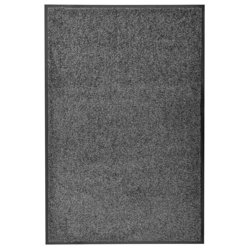 vidaXL Felpudo lavable gris antracita 60x90 cm vidaXL Felpudo lavable gris antracita 60x90 cm