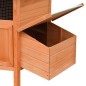 vidaXL Gallinero madera maciza pino y abeto 126x117x125 cm vidaXL Gallinero madera maciza pino y abeto 126x117x125 cm