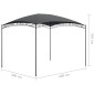vidaXL Cenador gris antracita 3x4x2,65 m 180 g/m² vidaXL Cenador gris antracita 3x4x2,65 m 180 g/m²