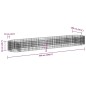 vidaXL Arriate de gaviones de hierro galvanizado 500x100x50 cm vidaXL Arriate de gaviones de hierro galvanizado 500x100x50 cm