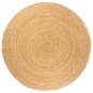 vidaXL Alfombra redonda yute trenzado 210 cm vidaXL Alfombra redonda yute trenzado 210 cm