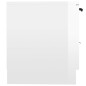 vidaXL Mueble de TV madera contrachapada blanco brillante 140x35x40 cm