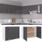 vidaXL Armario colgante cocina contrachapada gris brillo 80x31x60 cm vidaXL Armario colgante cocina contrachapada gris brillo 80x31x60 cm