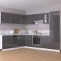 vidaXL Armario colgante cocina contrachapada gris brillo 80x31x60 cm vidaXL Armario colgante cocina contrachapada gris brillo 80x31x60 cm