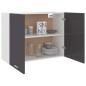 vidaXL Armario colgante cocina contrachapada gris brillo 80x31x60 cm vidaXL Armario colgante cocina contrachapada gris brillo 80x31x60 cm