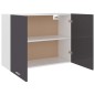 vidaXL Armario colgante cocina contrachapada gris brillo 80x31x60 cm vidaXL Armario colgante cocina contrachapada gris brillo 80x31x60 cm