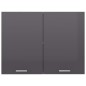 vidaXL Armario colgante cocina contrachapada gris brillo 80x31x60 cm vidaXL Armario colgante cocina contrachapada gris brillo 80x31x60 cm