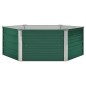 vidaXL Arriate elevado acero galvanizado verde 129x129x46 cm