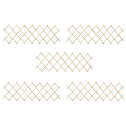 vidaXL Vallas enrejadas 5 uds madera de abeto 180x60 cm