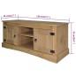 vidaXL Mueble para TV Corona Range de pino mexicano 120x40x52 cm