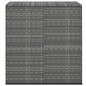 vidaXL Baúl de cojines para jardín de ratán PE gris 100x49x103,5 cm vidaXL Baúl de cojines para jardín de ratán PE gris 100x49x103,5 cm
