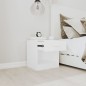 vidaXL Mesitas de noche con cajón 2 unidades blancas vidaXL Mesitas de noche con cajón 2 unidades blancas