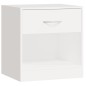 vidaXL Mesitas de noche con cajón 2 unidades blancas vidaXL Mesitas de noche con cajón 2 unidades blancas