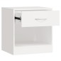 vidaXL Mesitas de noche con cajón 2 unidades blancas vidaXL Mesitas de noche con cajón 2 unidades blancas