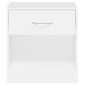 vidaXL Mesitas de noche con cajón 2 unidades blancas vidaXL Mesitas de noche con cajón 2 unidades blancas