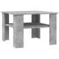 vidaXL Mesa de centro madera contrachapada gris hormigón 60x60x42 cm vidaXL Mesa de centro madera contrachapada gris hormigón 60x60x42 cm