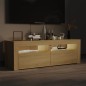 vidaXL Mueble de TV con luces LED roble Sonoma 120x35x40 cm